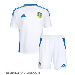 Leeds United Replik Heimtrikot Kinder 2024-25 Kurzarm (+ Kurze Hosen)